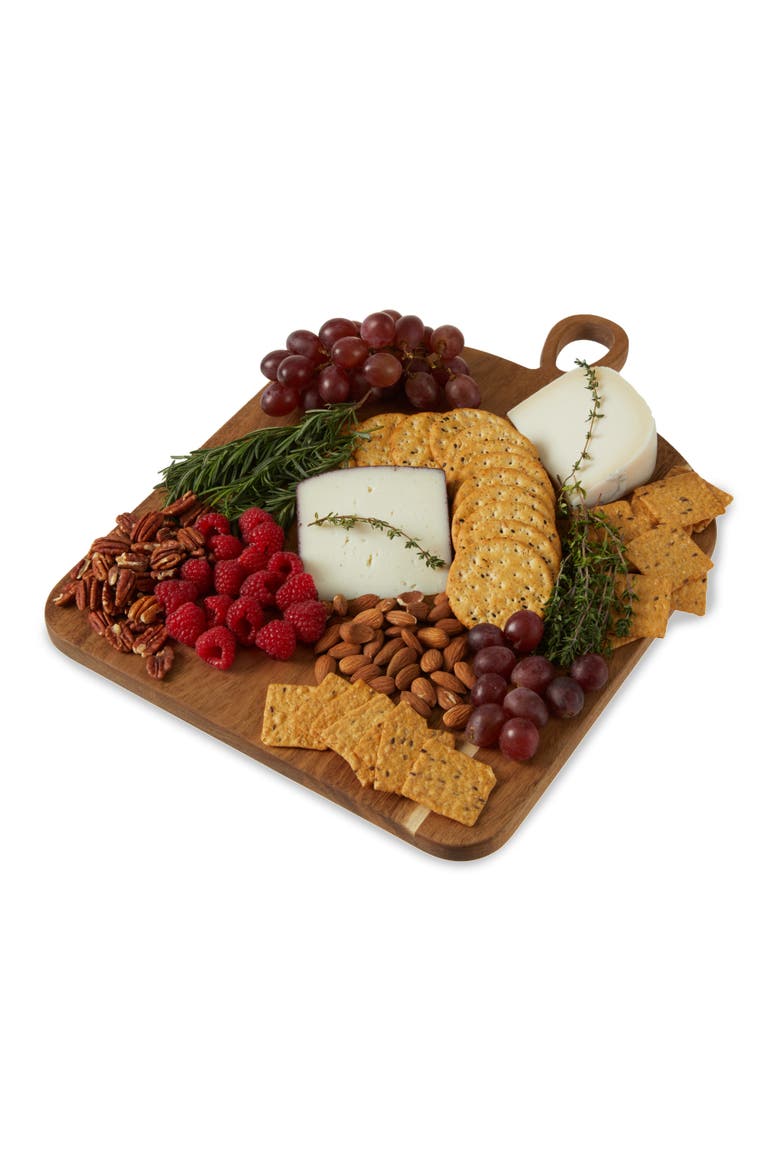 Large Acacia Loop Serve Board, Main, color, Wood