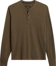 rag 
bone Classic Flame Slub Cotton Henley