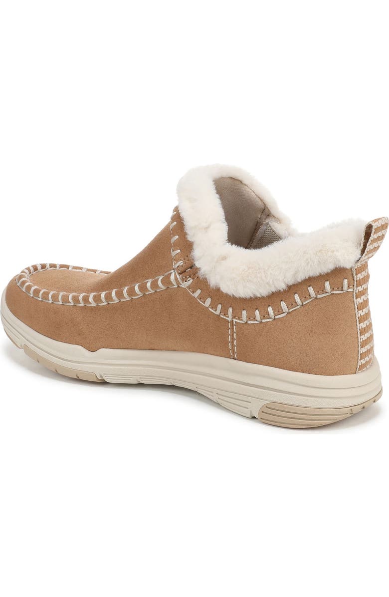 Rykä Arrow Faux Fur Trim Slip-On Bootie, Alternate, color, Honey Brown