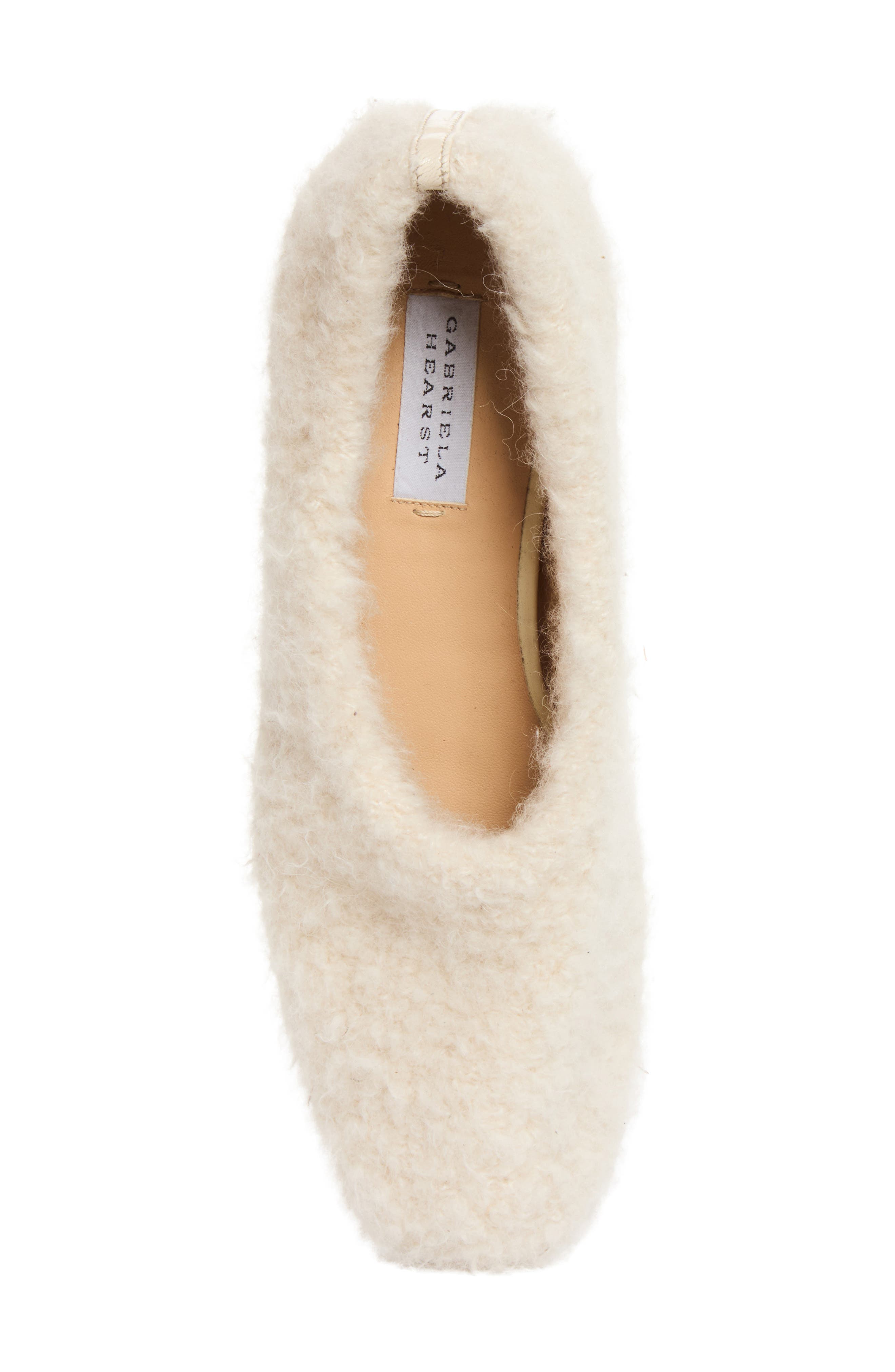 Emperor Faux Shearling Flat, Alternate, color, IVORY/ IVORY