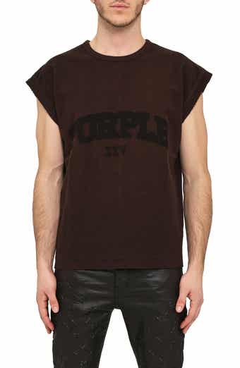 Oversize Textured Cotton Jersey Muscle Tee