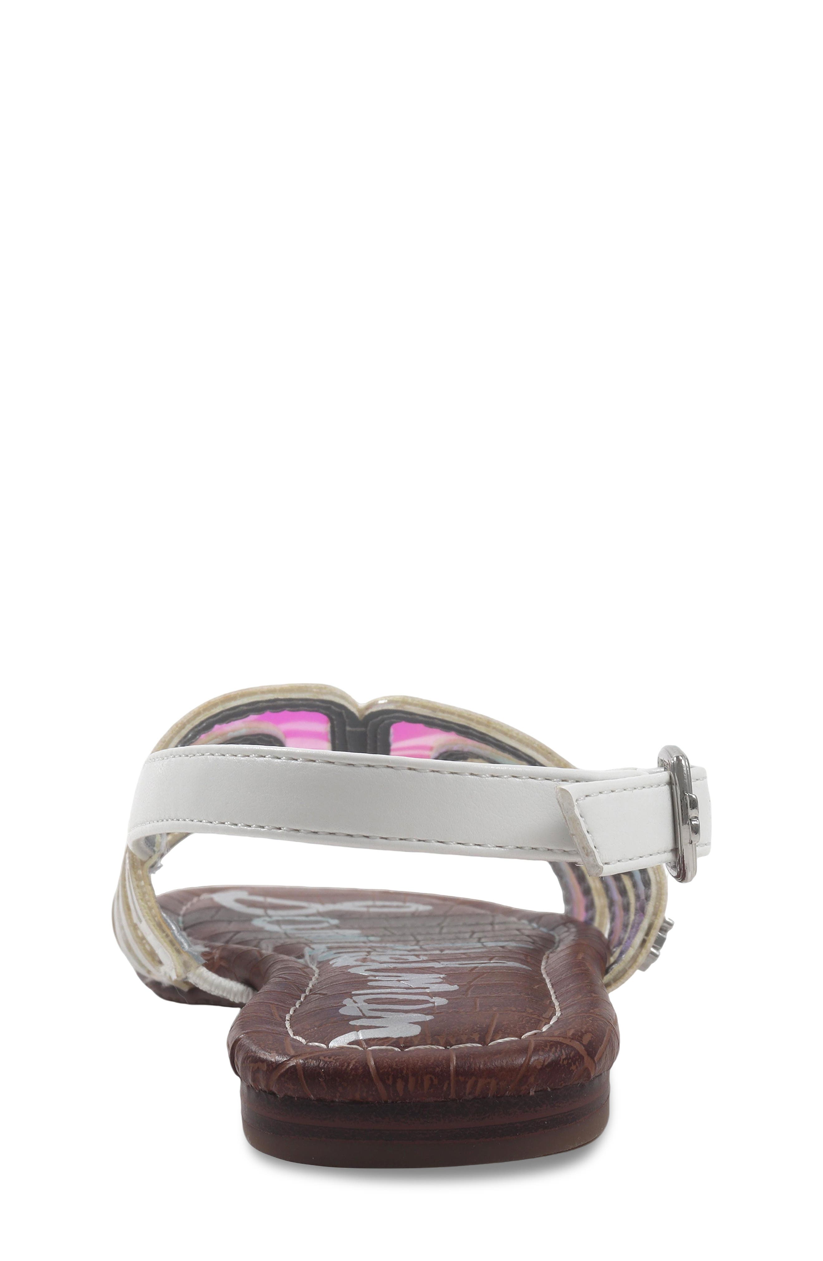 Sam Edelman Kids' Bella Slingy Sandal, Alternate, color, White