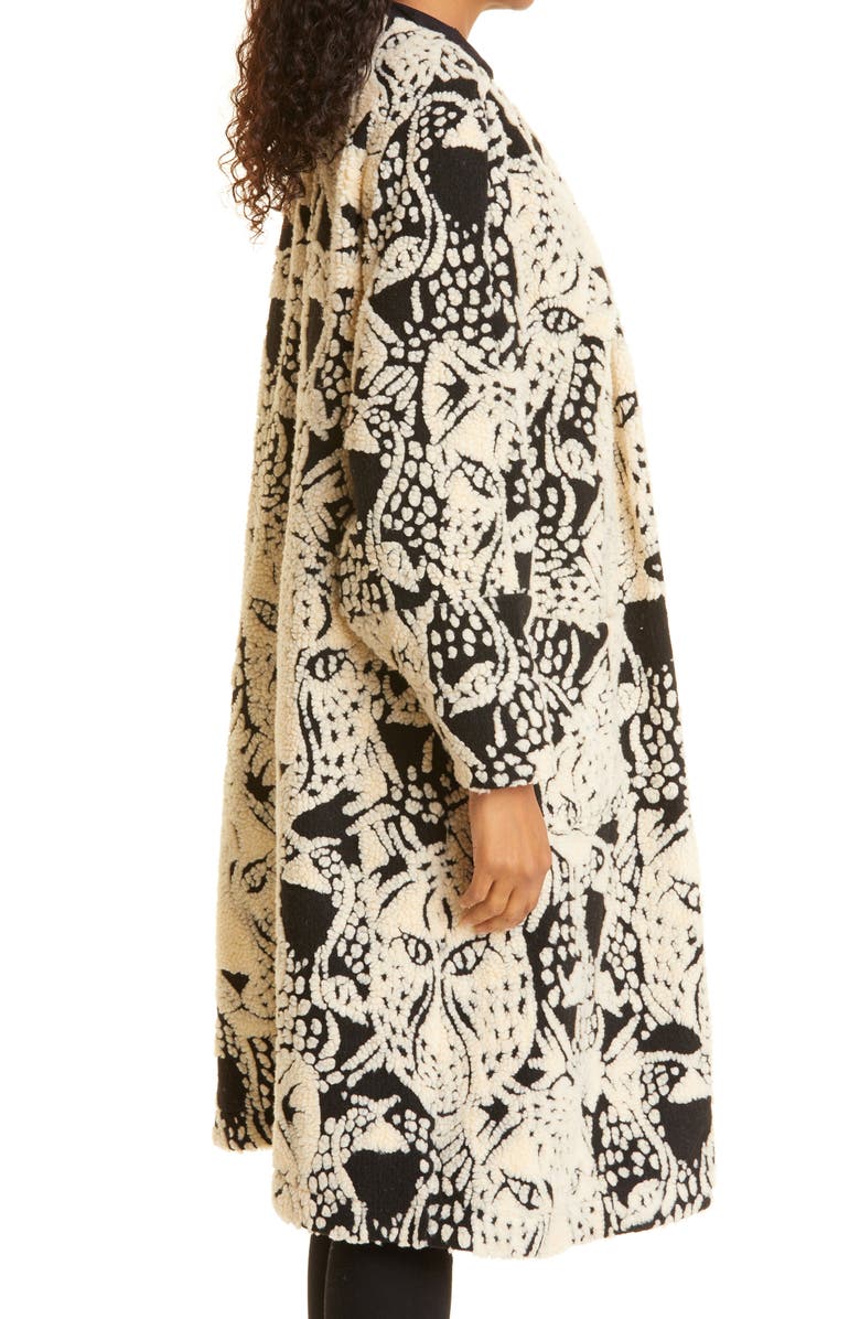 FARM Rio Midnight Leopard Fleece Jacket, Alternate, color, 