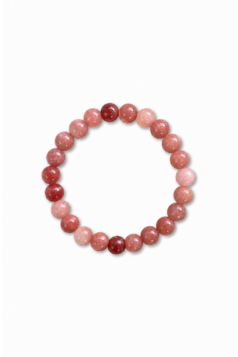 Crystal Healing Beaded Bracelet, Main, color, Pink Aventurine