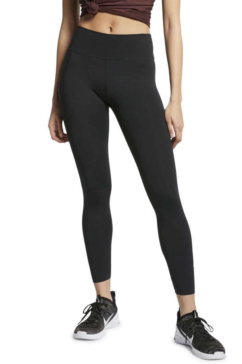 One Lux 7/8 Tights, Main, color, BLACK/ CLEAR