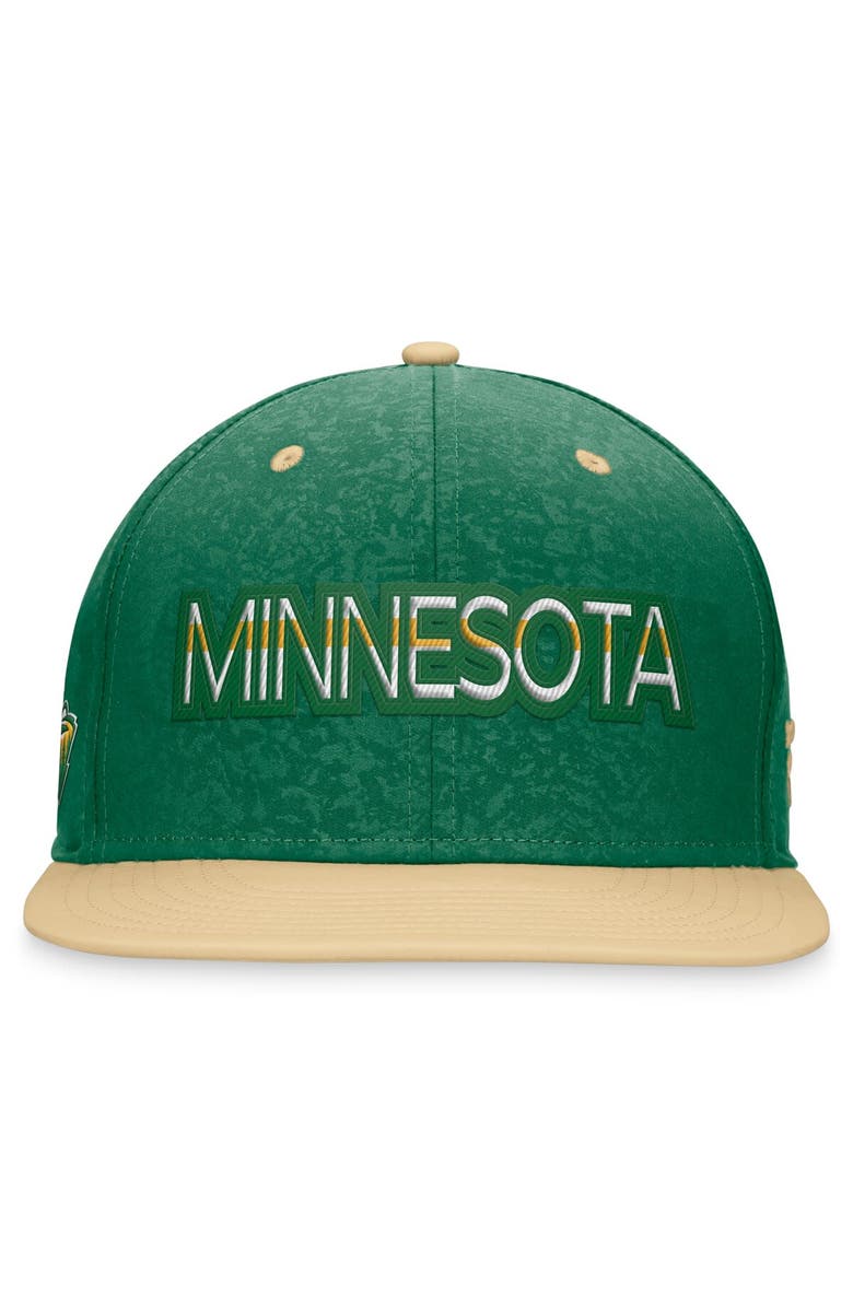 FANATICS Men's Fanatics Branded Kelly Green/Yellow Minnesota Wild Authentic Pro Snapback Hat, Alternate, color, 