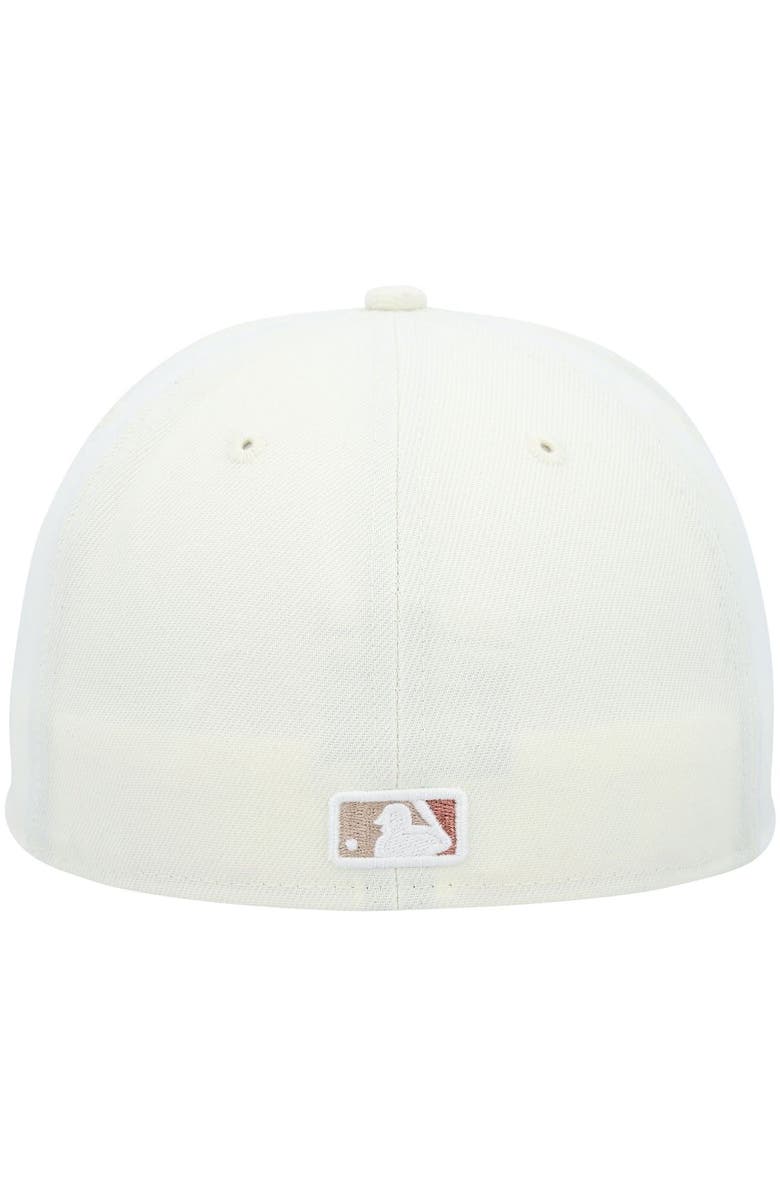 New Era Men's New Era Cream Houston Astros Chrome Camel Rust Undervisor 59FIFTY Fitted Hat, Alternate, color, 