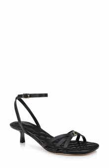 L'AGENCE Genette Ankle Strap Kitten Heel Sandal