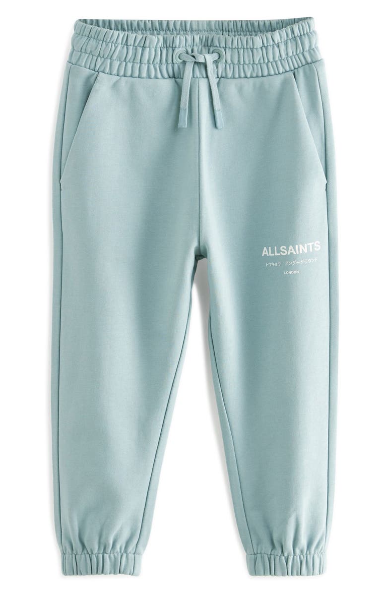 smALLSAINTS by ALLSAINTS Kids' Underground Logo Cotton Joggers, Main, color, 