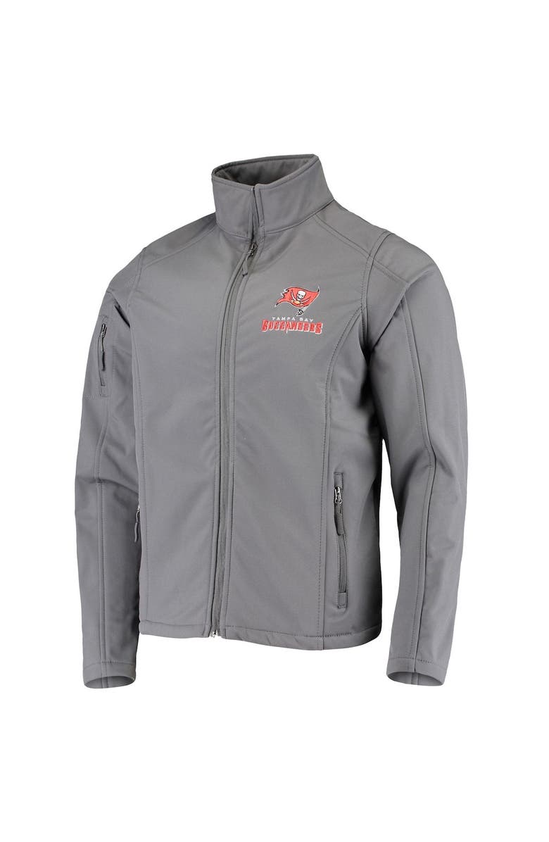 DUNBROOKE Men's Dunbrooke Pewter Tampa Bay Buccaneers Sonoma Softshell Full-Zip Jacket, Alternate, color, Pewter