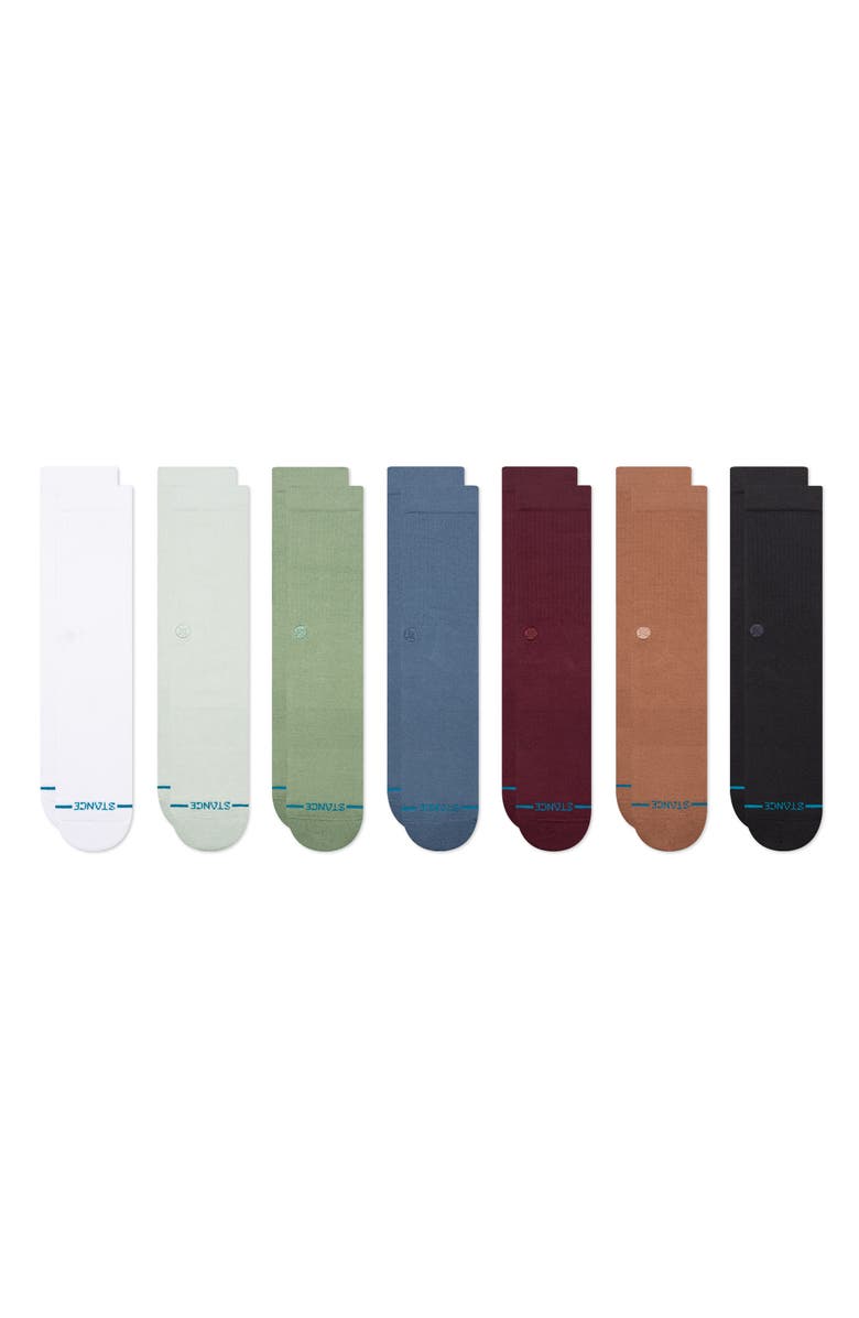 Stance 7 Days A Week Assorted 7-Pack Box Set Socks, Main, color, Multi