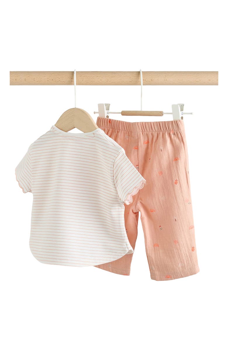 NEXT Hello Sunshine T-Shirt & Pants Set, Alternate, color, Neutral