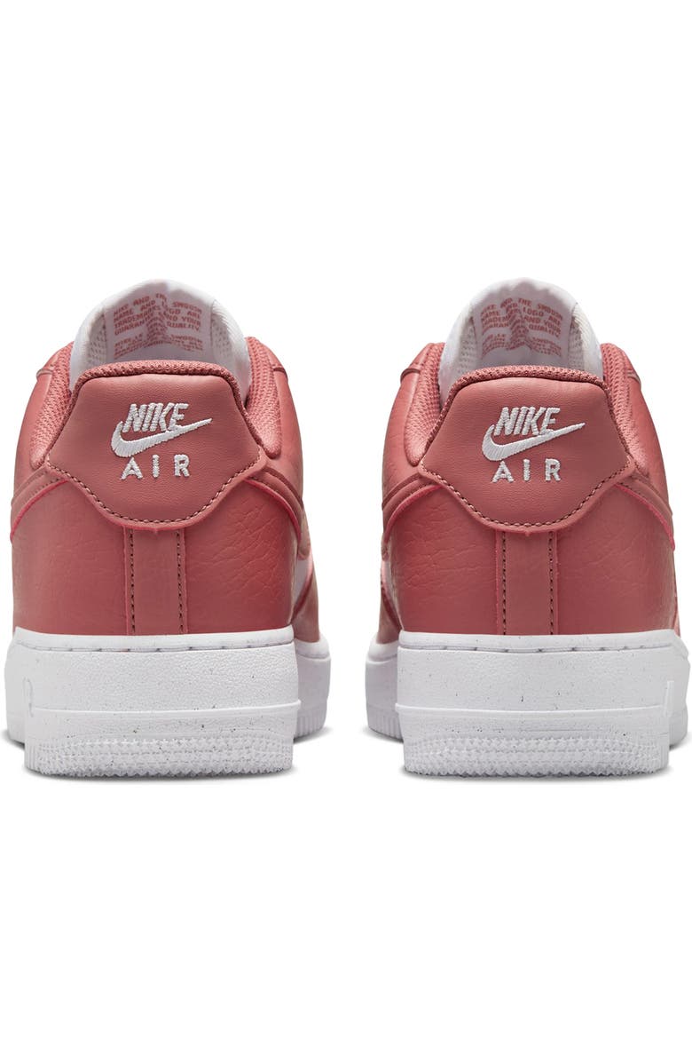 Nike Air Force 1 '07 SE Basketball Sneaker, Alternate, color, White/ Pink/ Metallic Silver