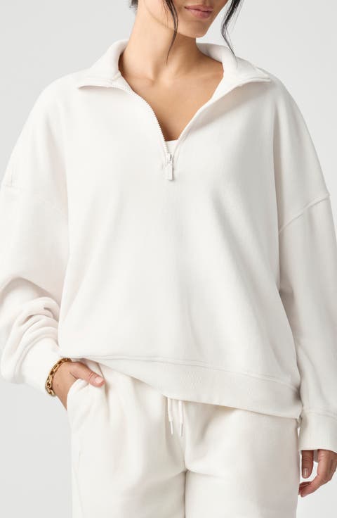 Polar Fleece Quarter Zip Sweatshirt