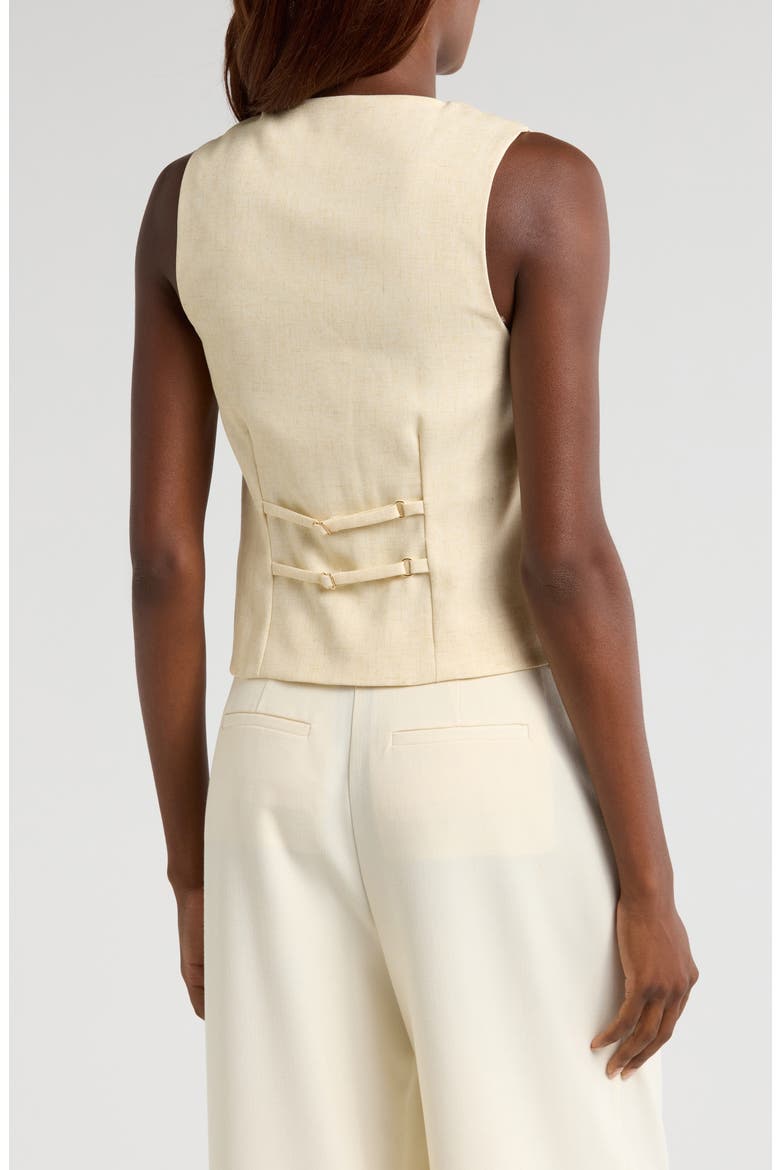 Button Vest, Alternate, color, BUTTERSCOTCH