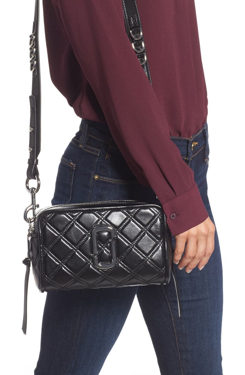 Marc Jacobs The Marc Jacobs The Softshot 21 Quilted Leather Crossbody Bag, Alternate, color,