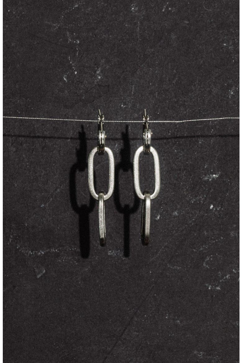 Sydney Chain Earrings, Alternate, color, SILVER