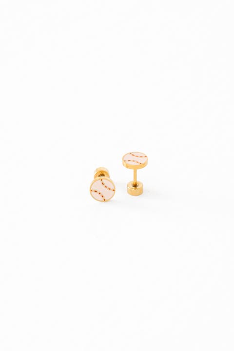 Baseball Stud Earrings