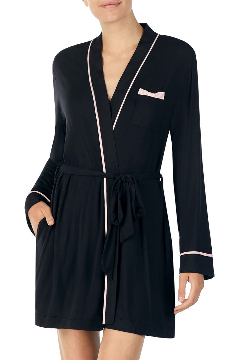 jersey short robe, Main, color, BLACK