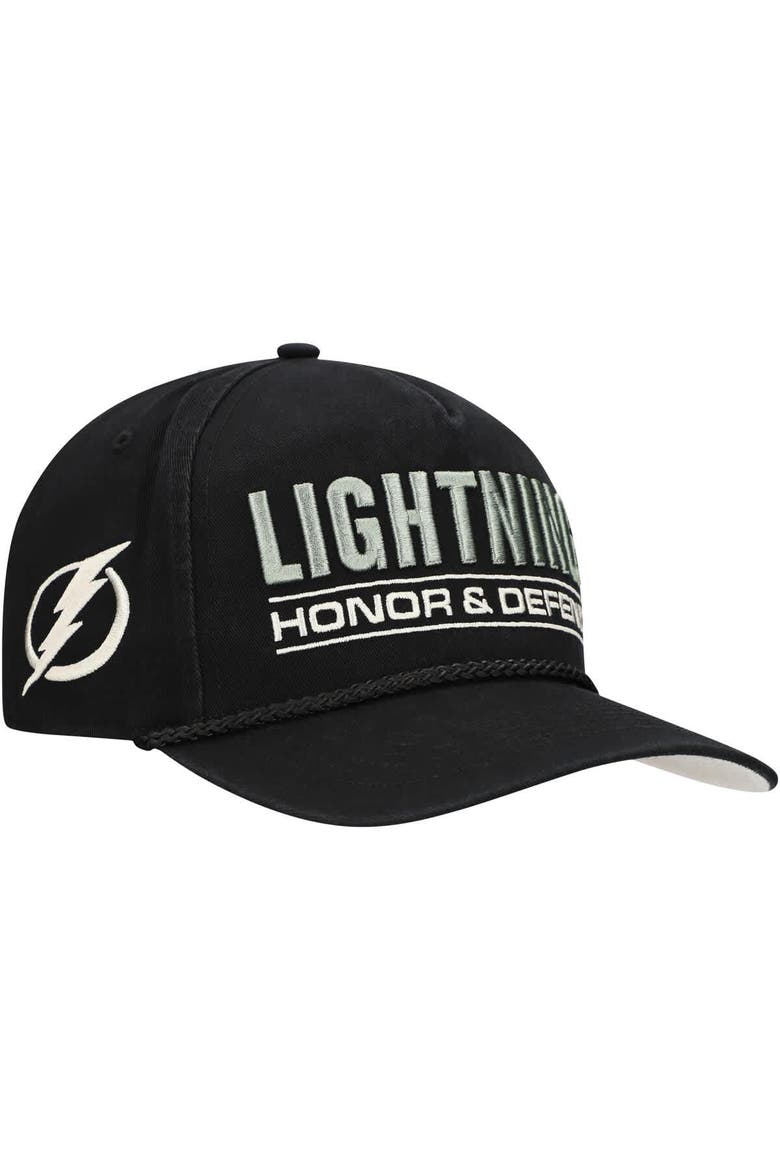 Men's '47 Black Tampa Bay Lightning OHT Military Appreciation Homeland Honor and Defend Hitch Adjustable Hat, Main, color, Black