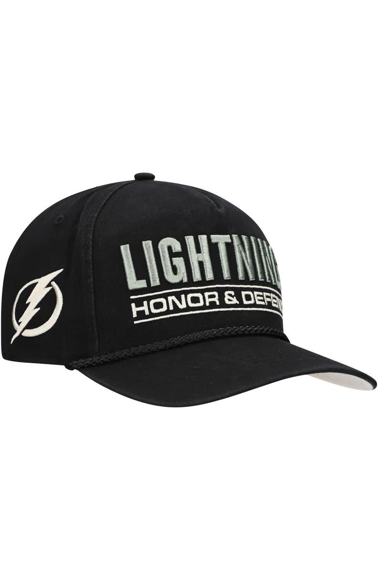 '47 Men's '47 Black Tampa Bay Lightning OHT Military Appreciation Homeland Honor and Defend Hitch Adjustable Hat, Main, color, Black