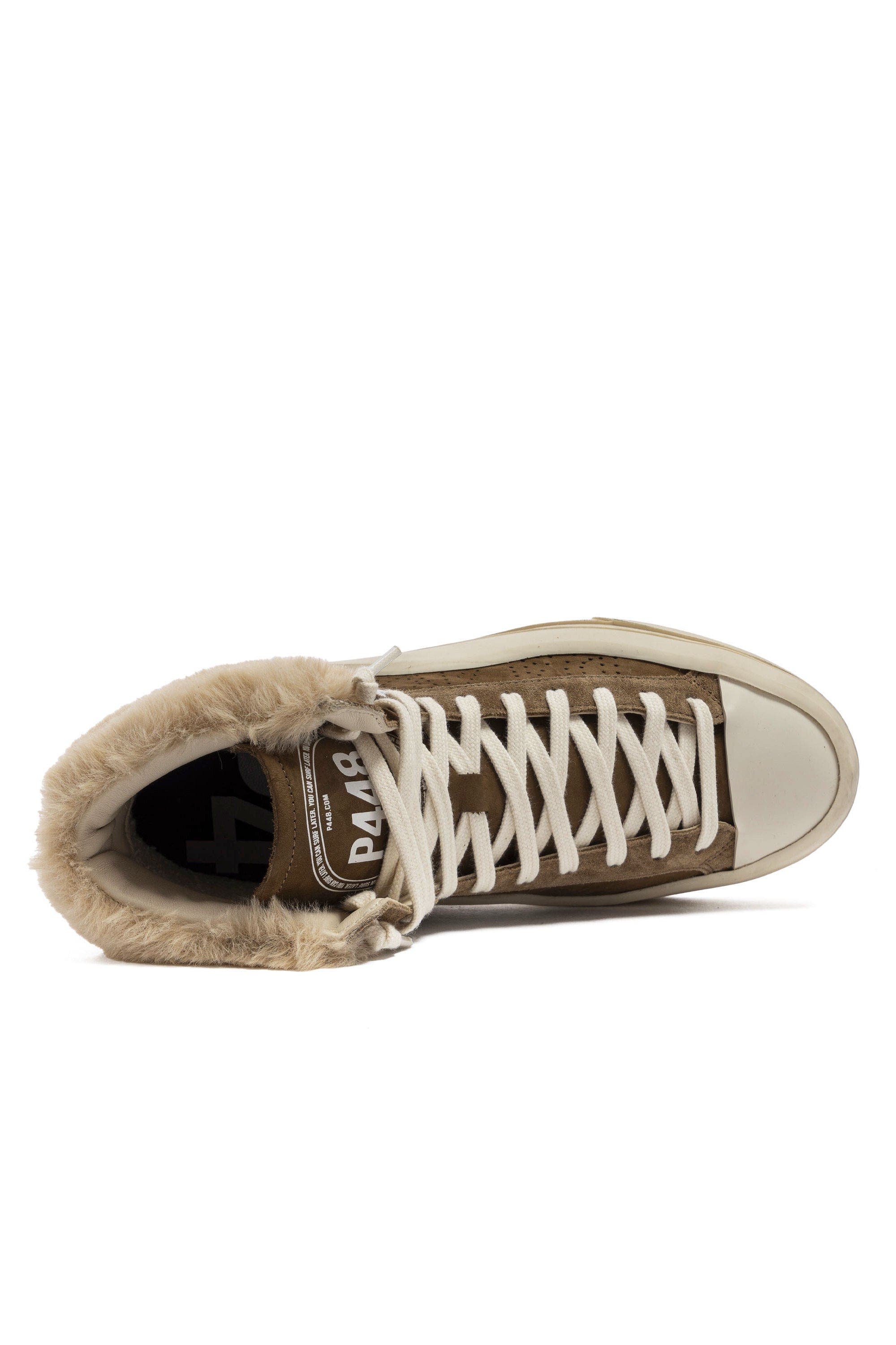 P448 Rail Teddy Boot Sneaker, Alternate, color, Coco/Fur