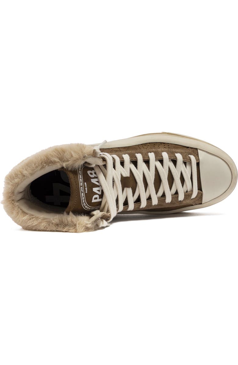 P448 Rail Teddy Boot Sneaker, Alternate, color, Coco/Fur