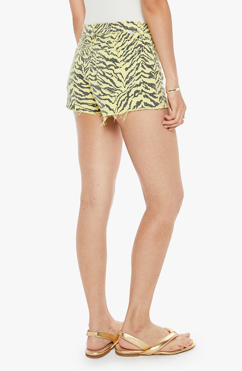 MOTHER The Tomcat Kick Fray Hem Denim Shorts, Alternate, color, Catcall