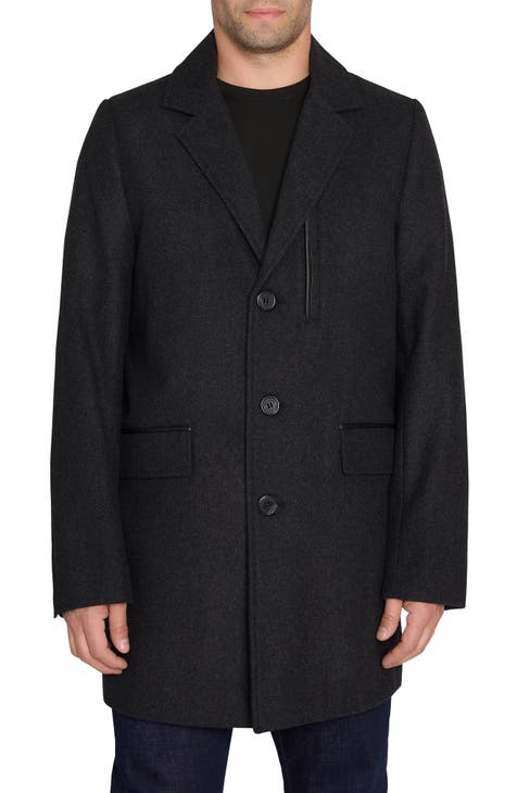 Current Elliot size 3 Captain Double Breasted Cotton Wool Blend Black cheapest Peacoat