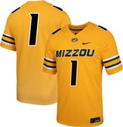 Nike Men's Nike #1 Gold Missouri Tigers  Alternate Game Jersey