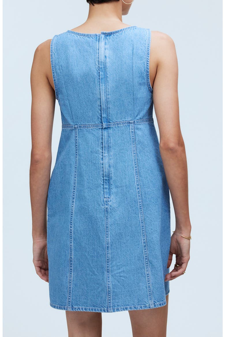Sleeveless Denim Minidress, Alternate, color, MIONA WASH