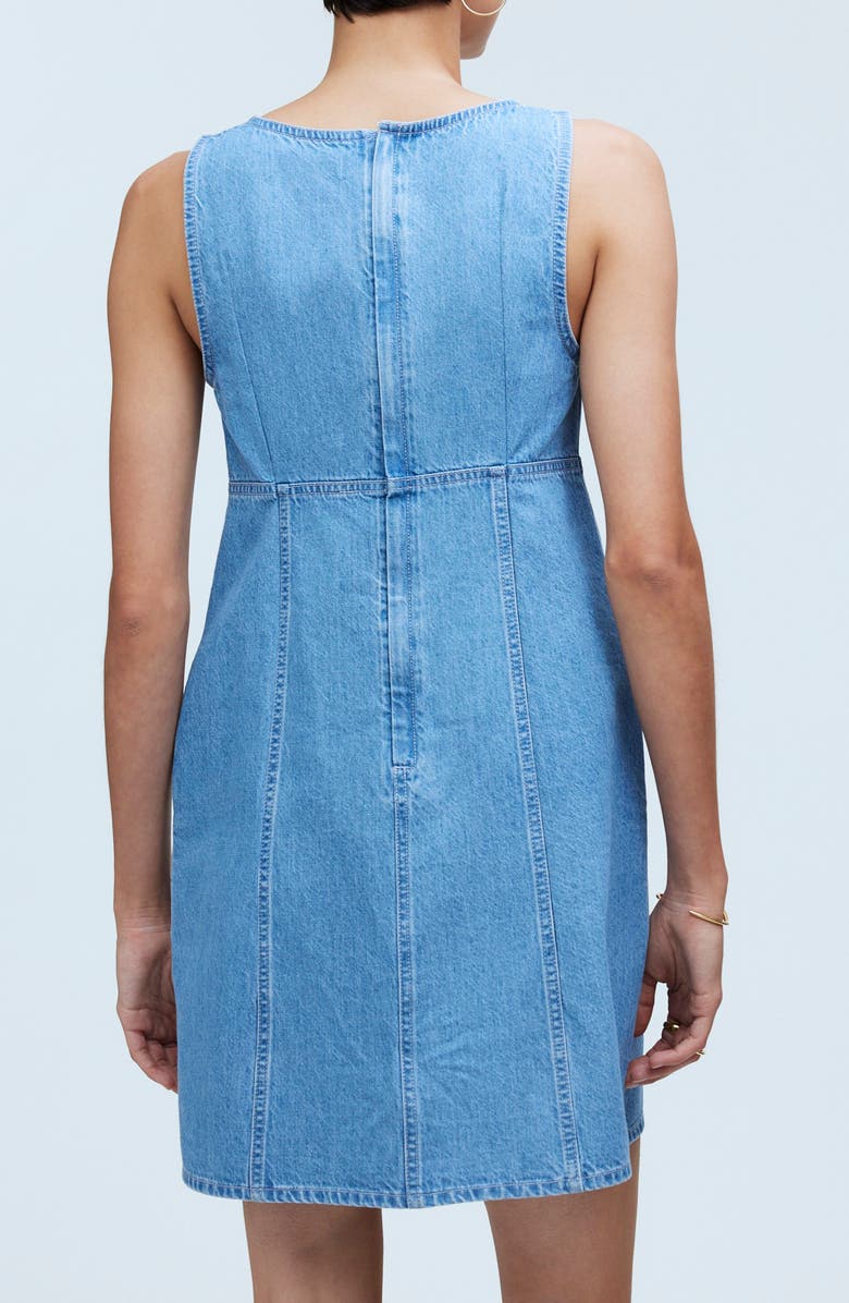 Madewell Sleeveless Denim Minidress, Alternate, color, 