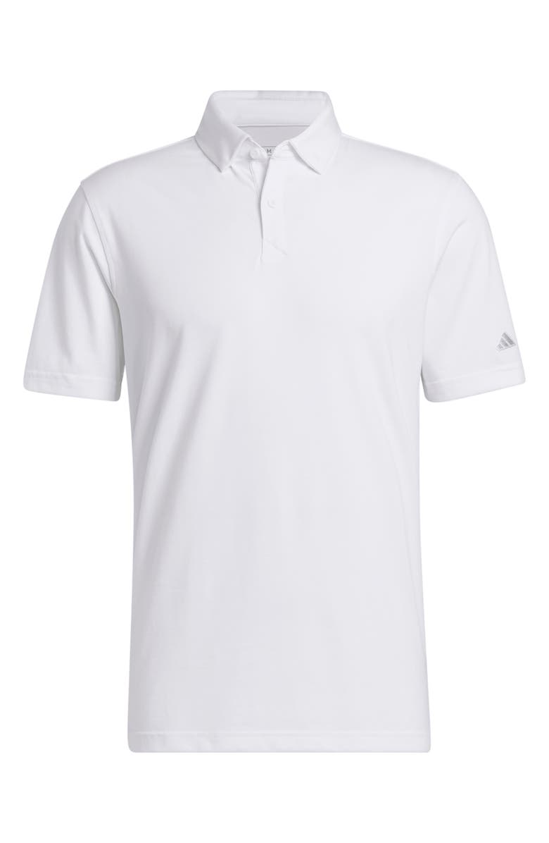 adidas Golf Go To AEROREADY Polo, Alternate, color, White Melange