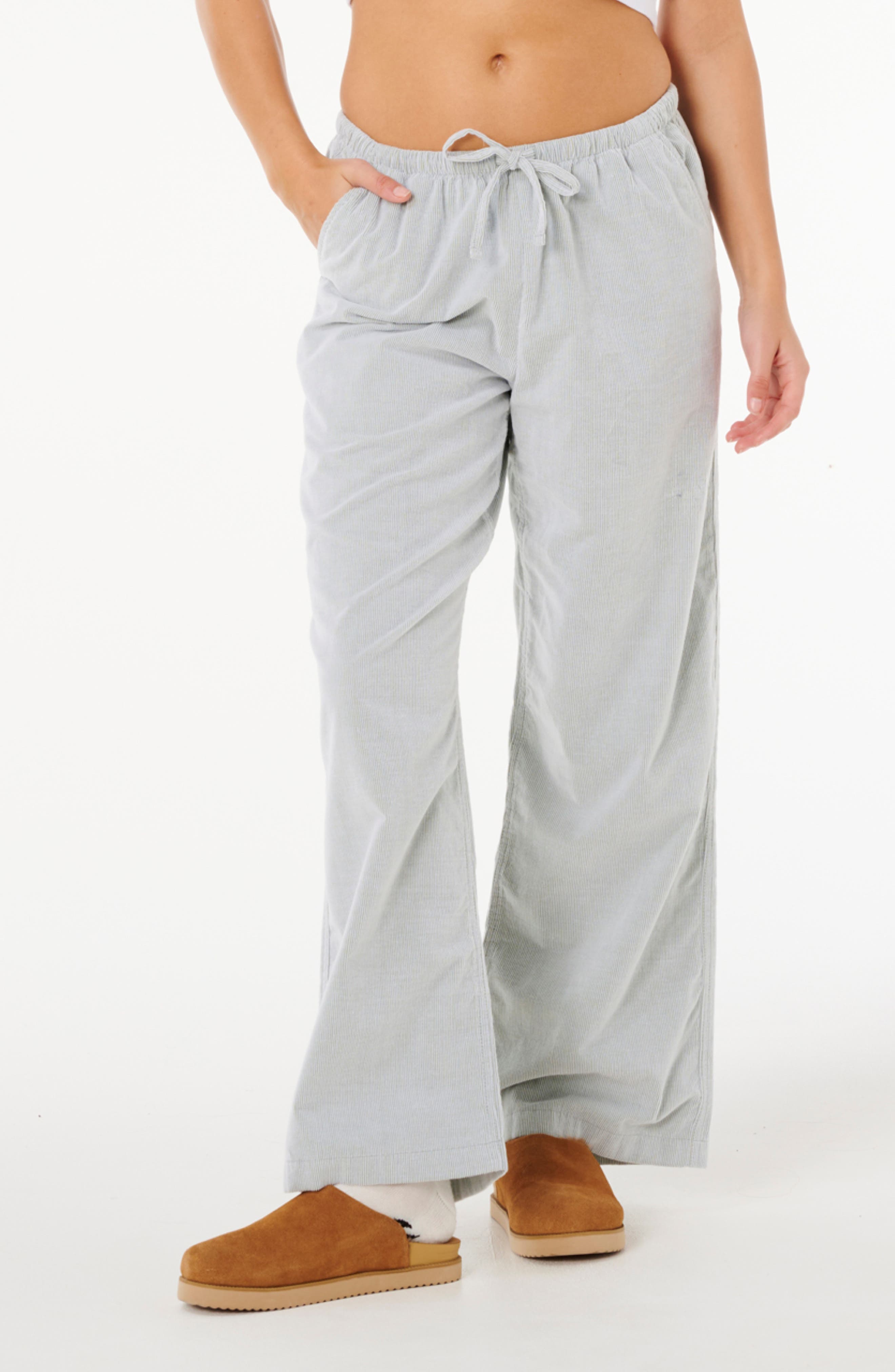 Keepsakes Corduroy Wide Leg Drawstring Pants - image 4