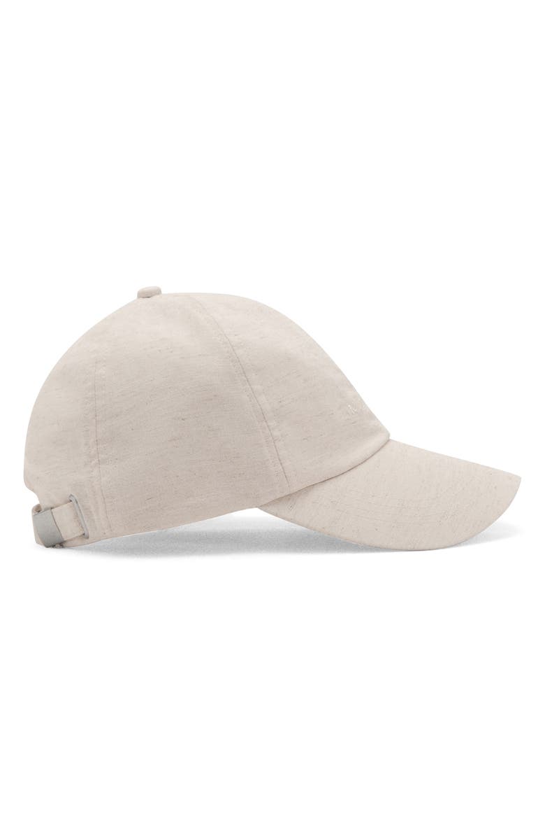 MANGO Embroidered Cotton & Linen Baseball Cap, Alternate, color, 