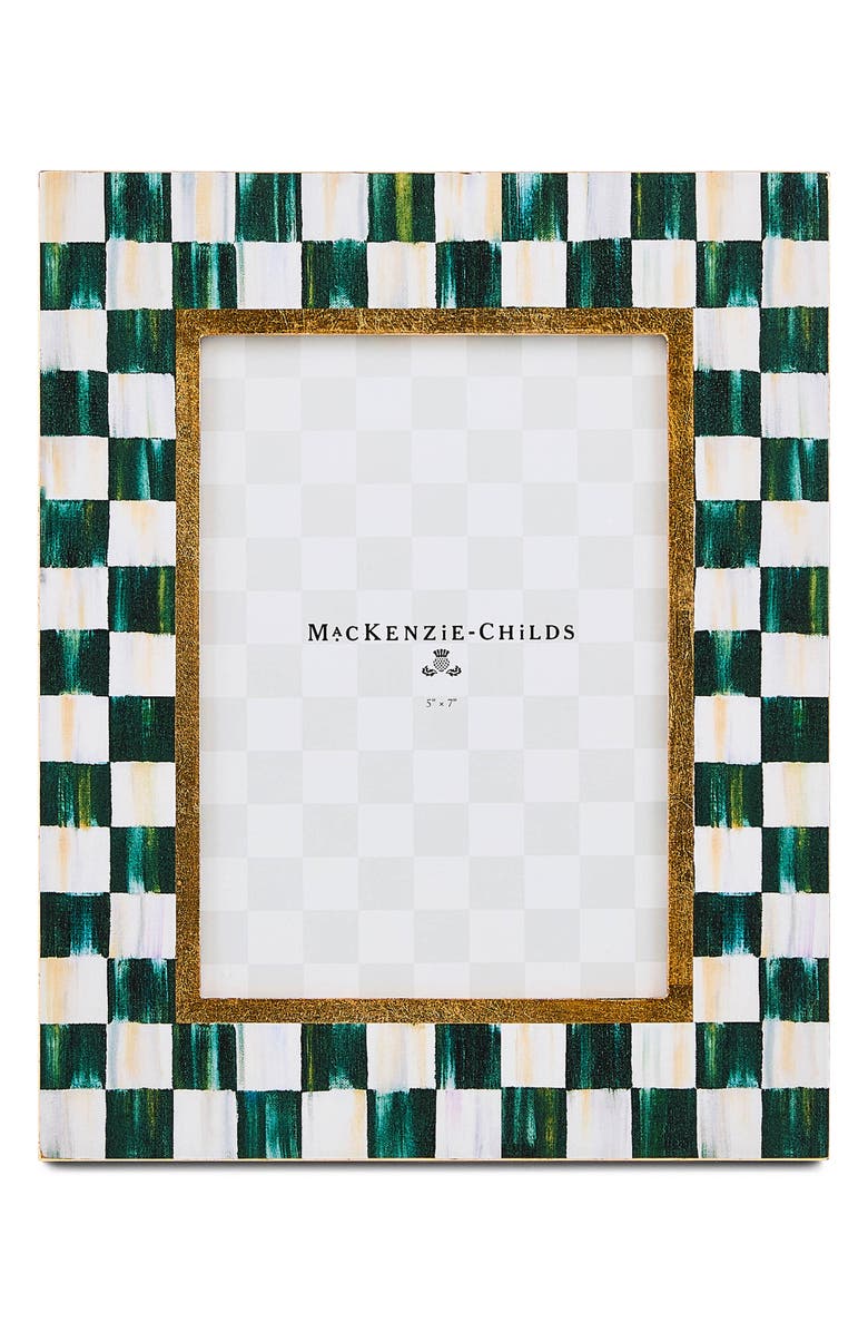 MACKENZIE CHILDS Courtly Check Lacquer 5 x 7-Inch Picture Frame, Main, color, Courtly