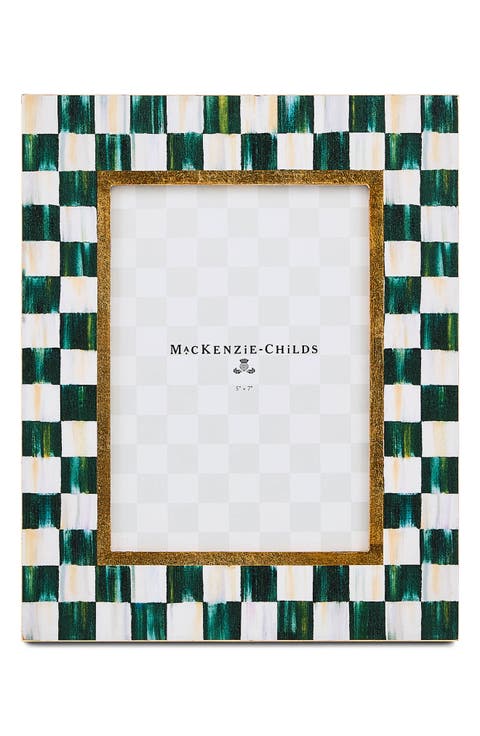 Courtly Check Lacquer 5 x 7-Inch Picture Frame