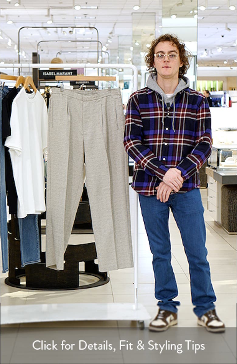 Pleated Relaxed Straight Leg Pants, sales video thumbnail