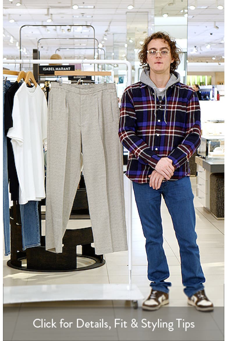 Pleated Relaxed Straight Leg Pants video