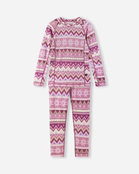 Wool base layer set, Taitoa (Toddler, Little Kid, and Big Kid)