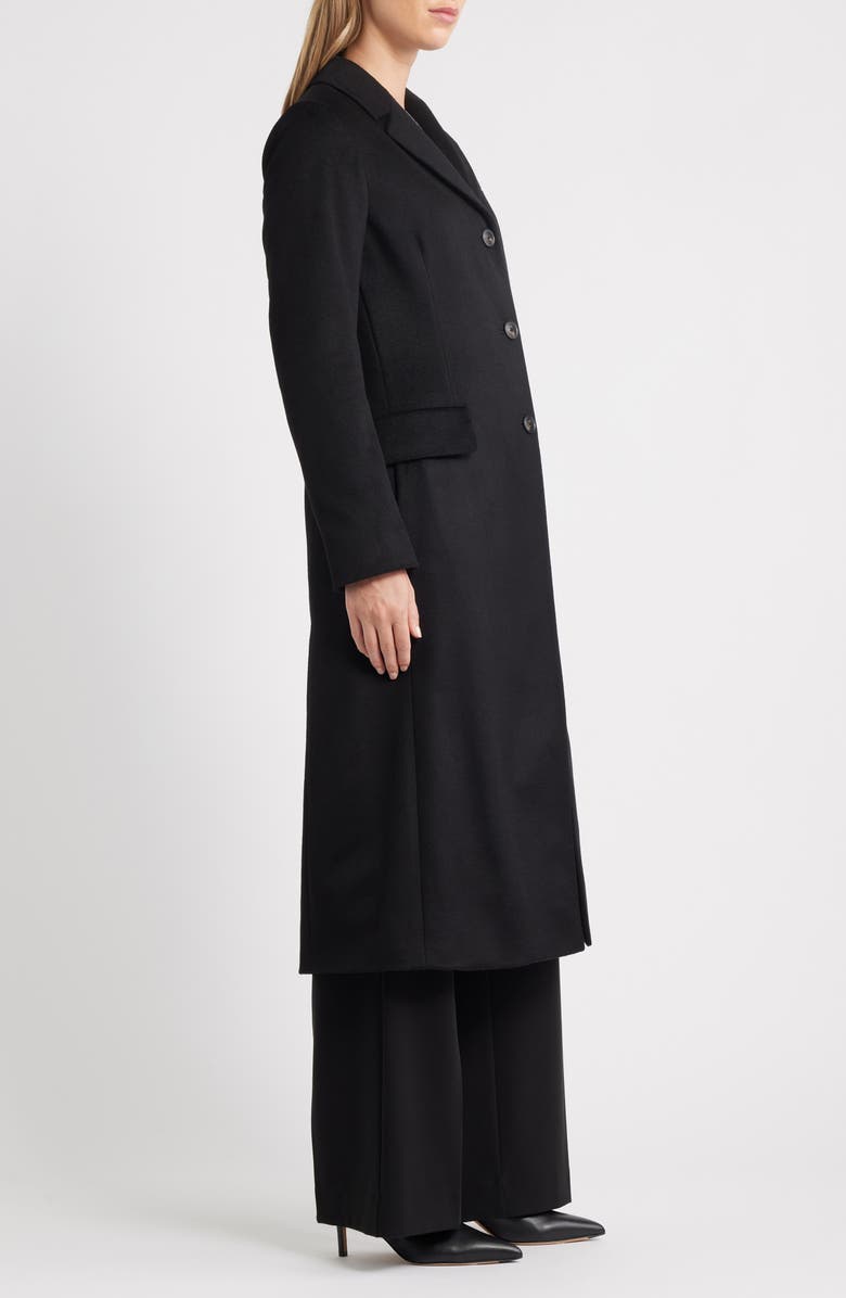 Fleurette Kate Cashmere Coat, Alternate, color, Black