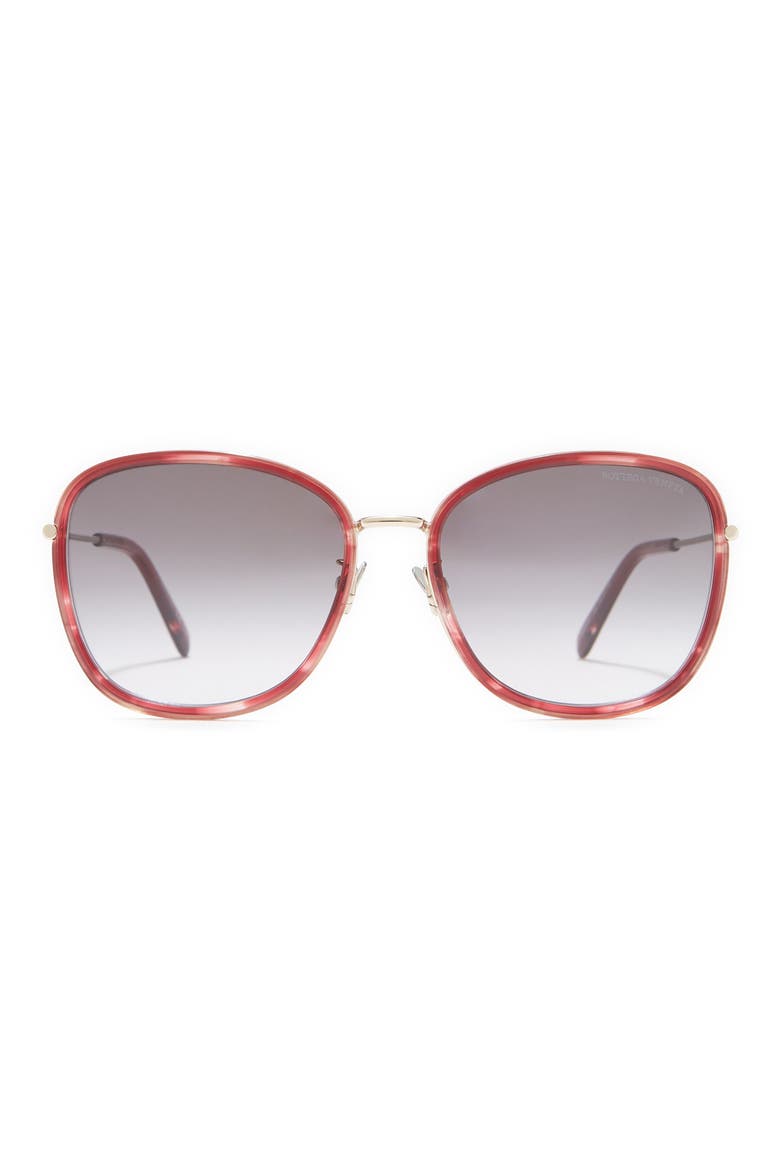 59mm Square Sunglasses, Main, color, PINK PINK GREY/GGY