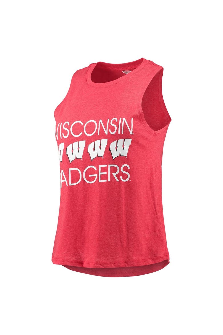 Women's Concepts Sport Black/Red Wisconsin Badgers Tank Top & Pants Sleep Set, Alternate, color, Black