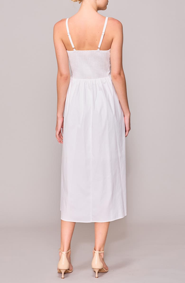 MELLODAY Sleeveless Side Ruched Midi Dress, Alternate, color, 