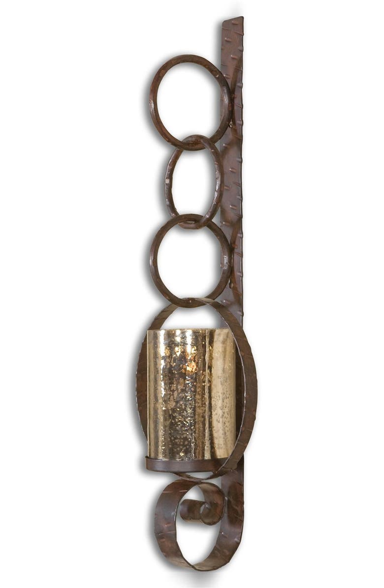 Uttermost Falconara Metal Wall Sconce, Main, color,