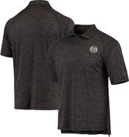 COLOSSEUM Men's Colosseum Heathered Black Colorado State Rams Logo Down Swing Polo