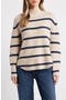  Tan Doeskin- Navy Luz Stripe