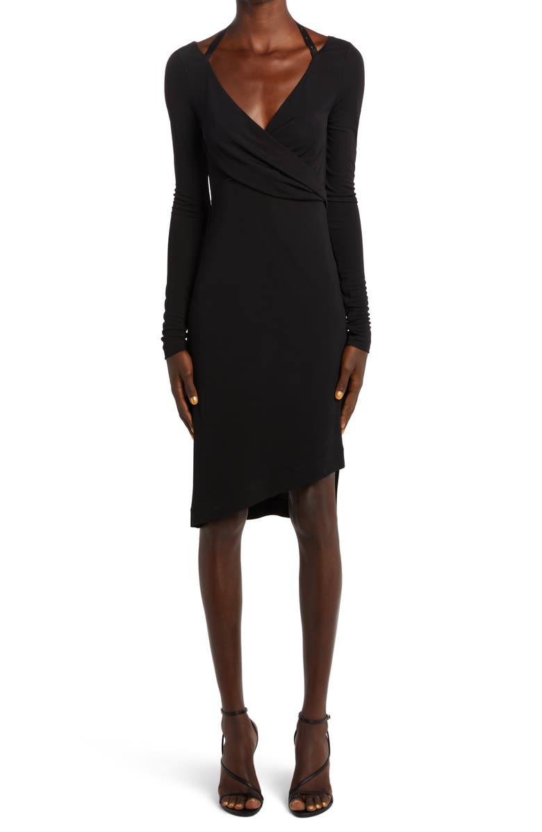Off-White Twisted Long Sleeve Jersey Dress | Nordstrom