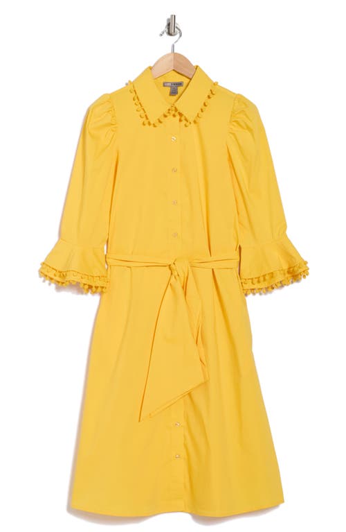 By Design Lucia Stretch Cotton Poplin Shirtdress In Solar Power