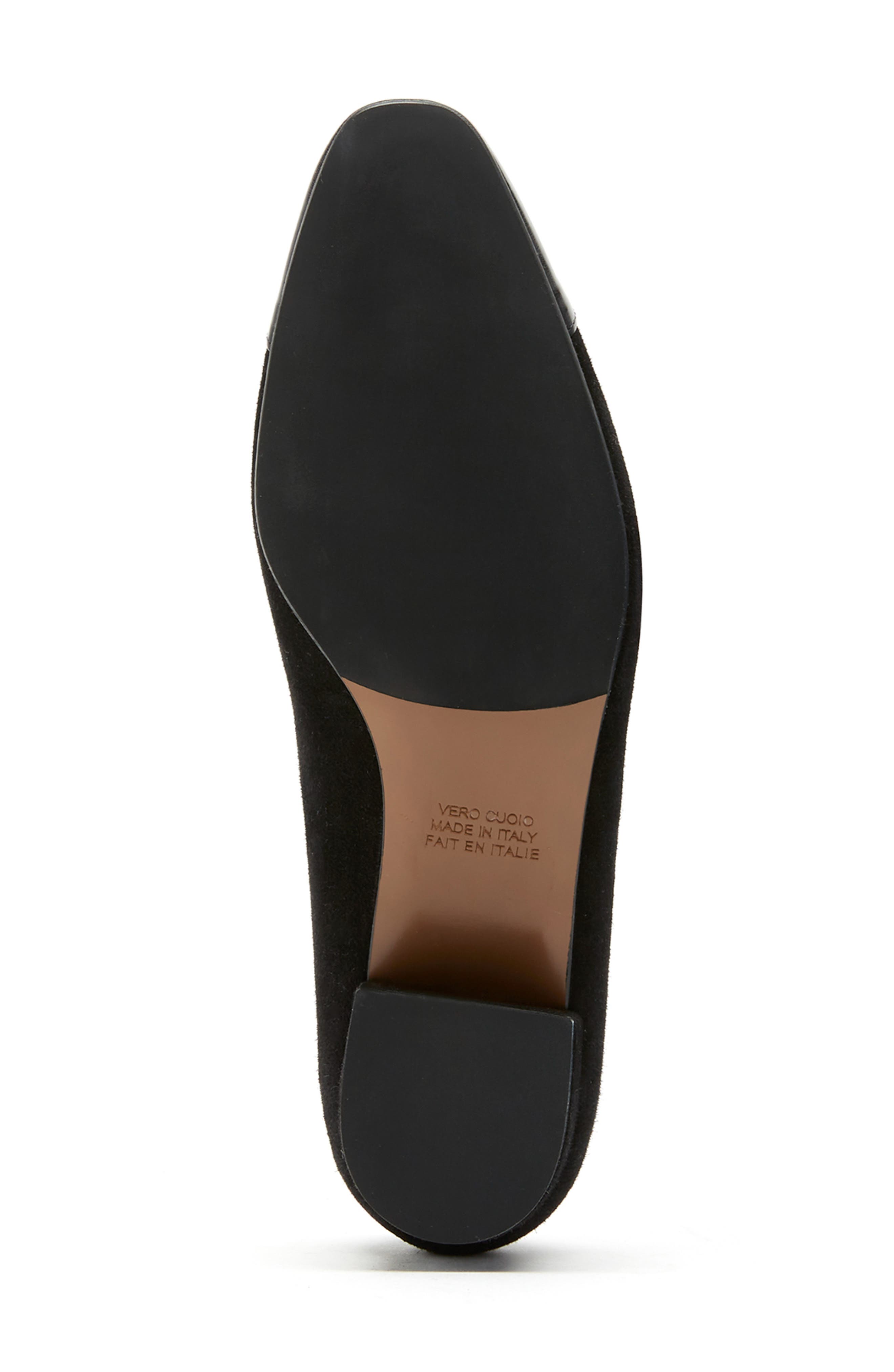 Benjie Leather Pump, Alternate, color, BLACK SUEDE